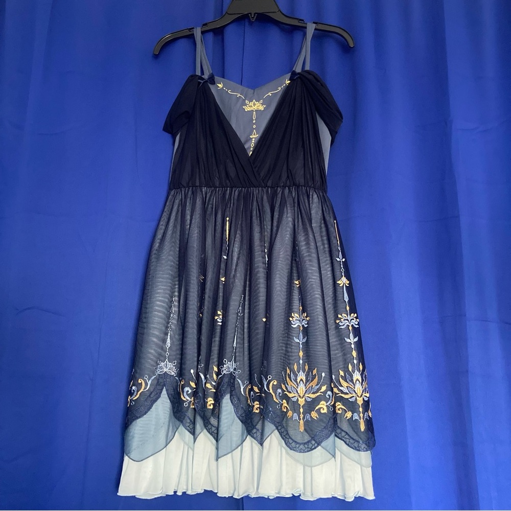 Miselian Lotus Natural Waist JSK by Mirror Miracle 💙💛